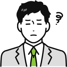 営業施策に悩む経営者のイラスト
